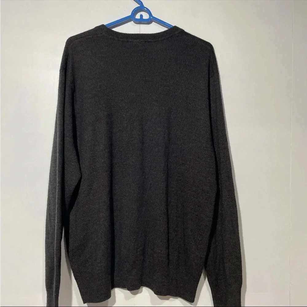 Dockers Argyle Sweater Mens XL Black Blue‎ Long Sleeve Crewneck